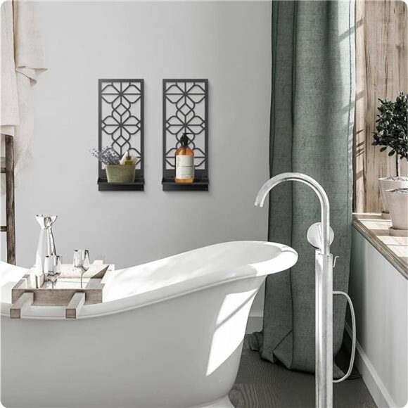 Wall Candle Holder Decor for Living Room Dining Room Bedroom Bathroom - Picture 2 of 8